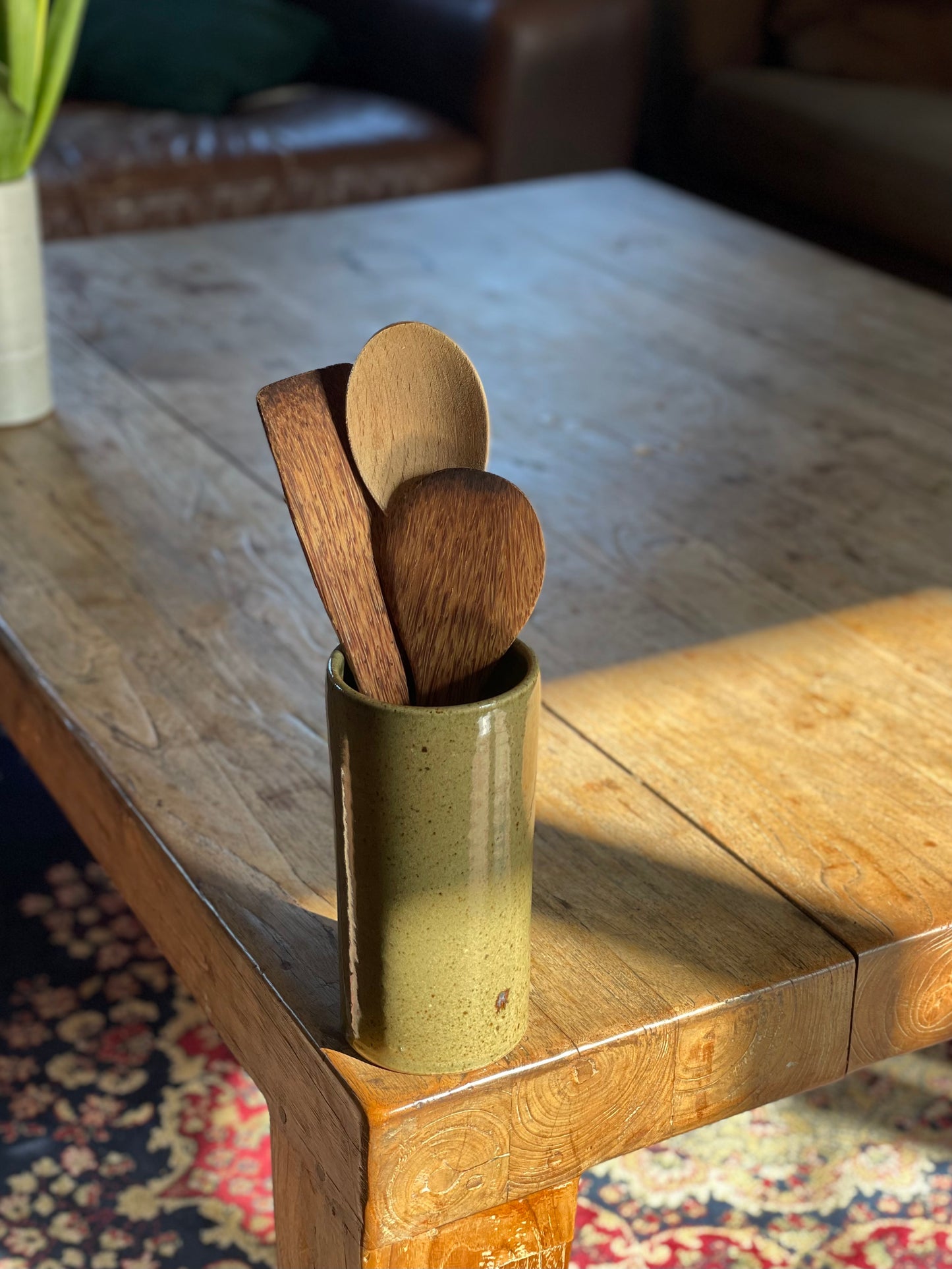 Cylinder Vase - Olive Green