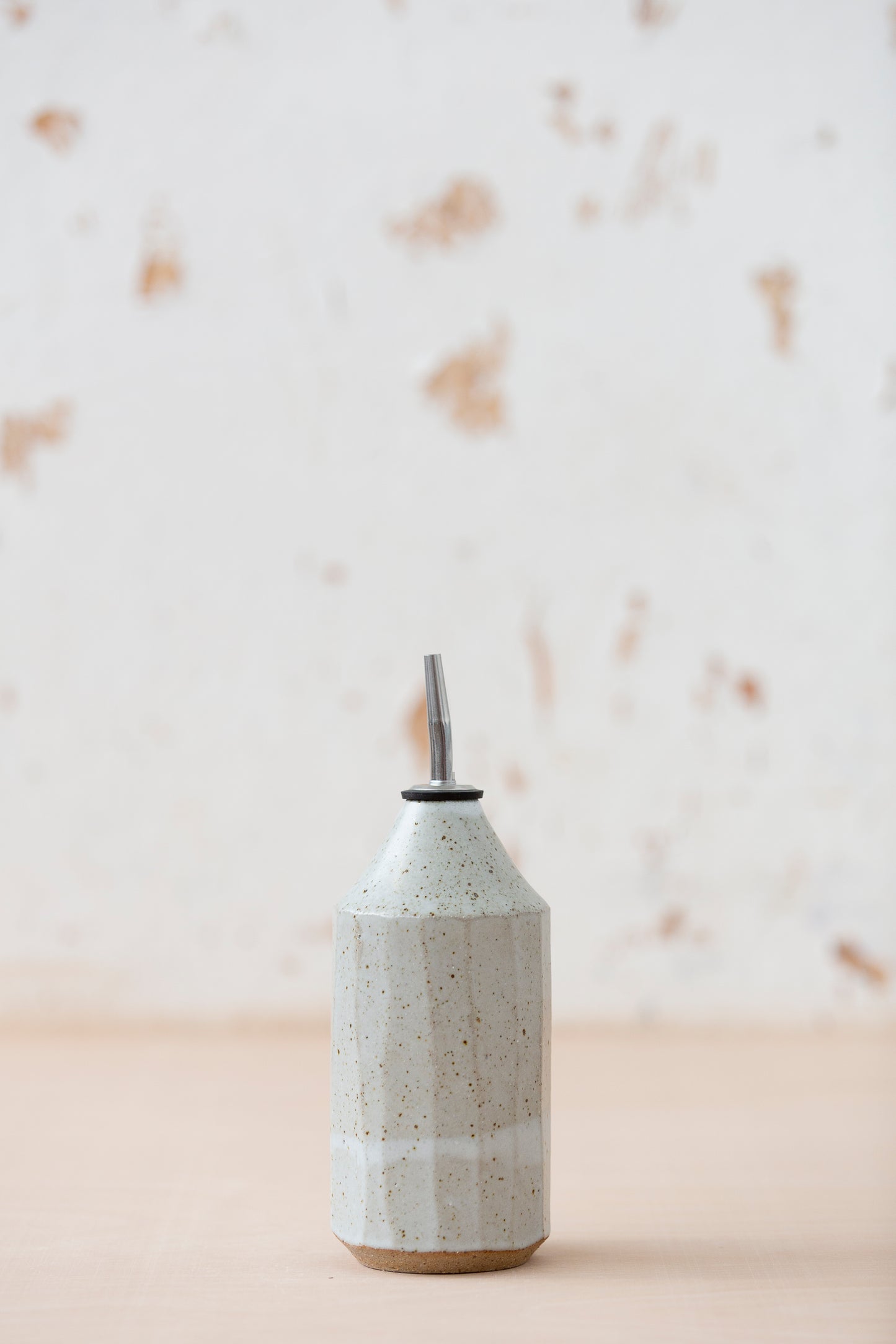 Oil Bottle - Speckled White