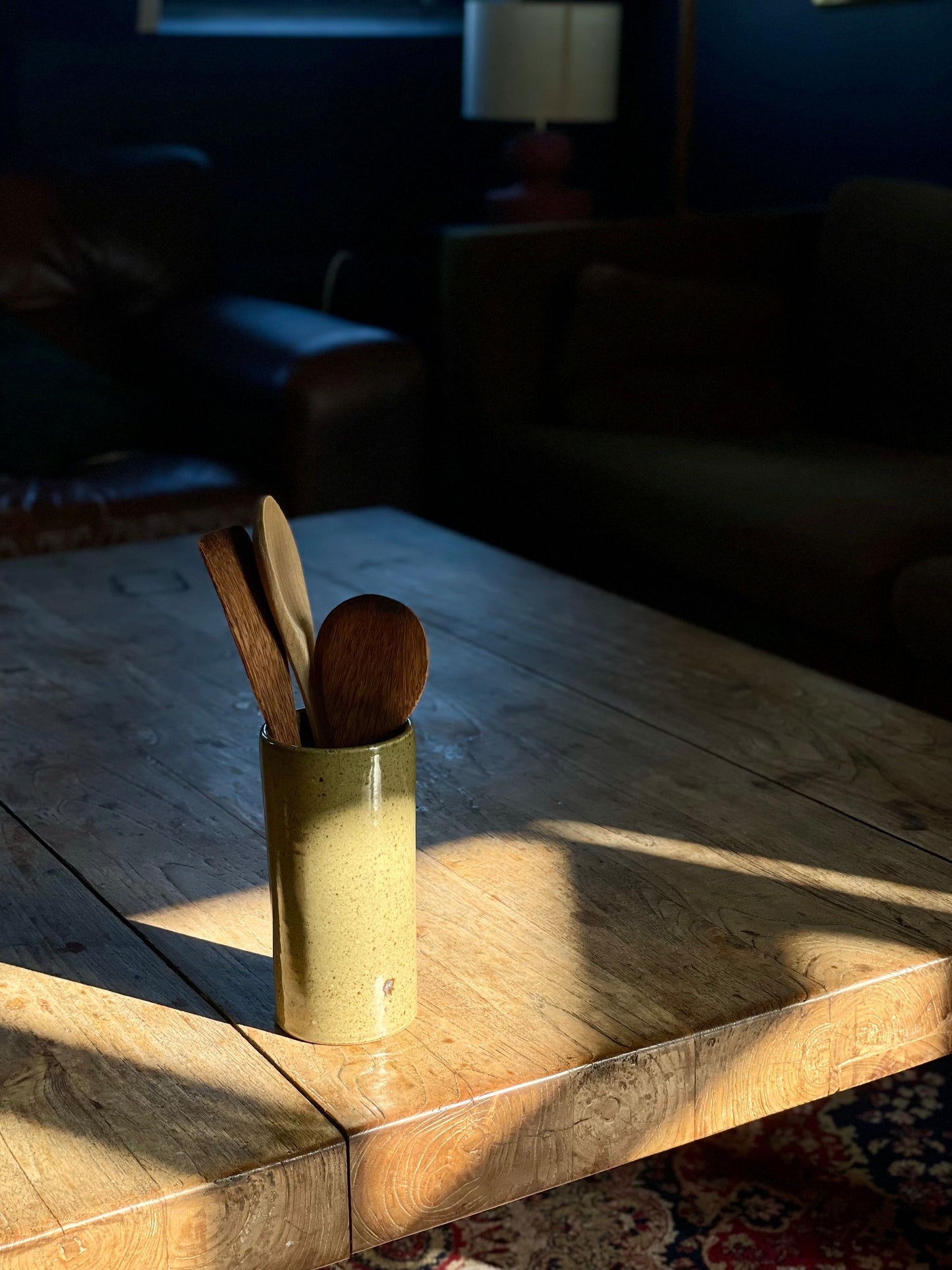 Cylinder Vase - Olive Green