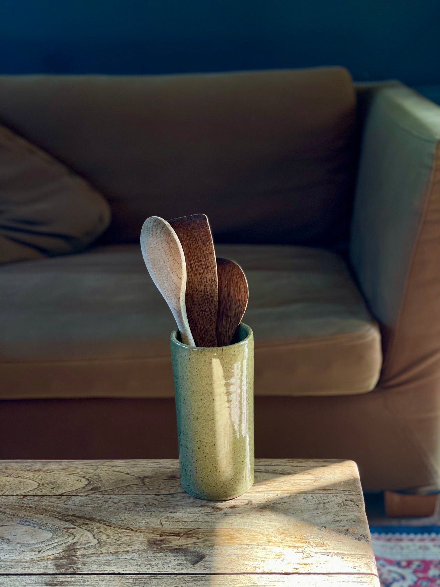 Cylinder Vase - Olive Green